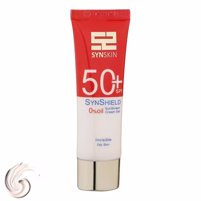 ژل کرم ضد آفتاب ساین اسکین مدل Syn Shield با SPF50 مناسب پوست چرب