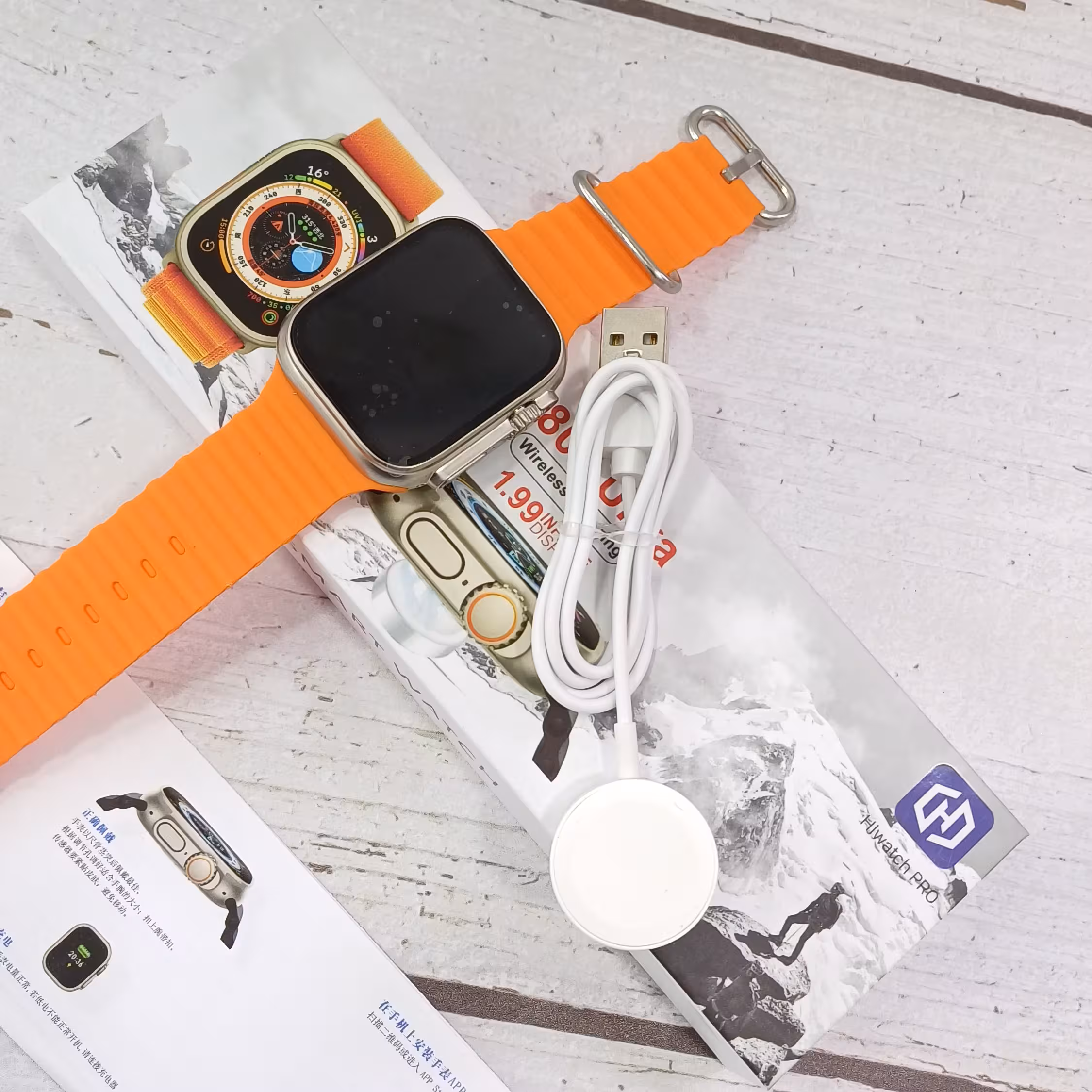 ساعت هشومند T800 ultra پک اصلی