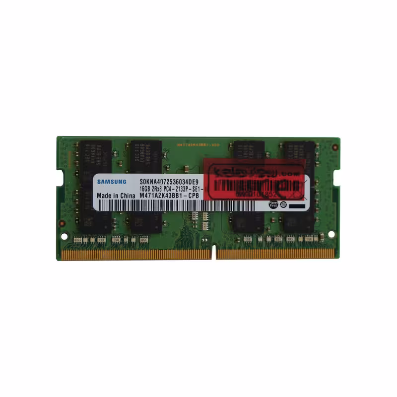 رم لپ تاپ DDR4 تک کاناله 2133 مگاهرتز CL15 سامسونگ مدل PC4-17000 ظرفیت 16 گیگابایت | کالا مکس