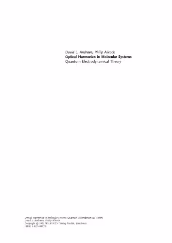 خرید و دانلود نسخه کامل کتاب Optical Harmonics in Molecular Systems: Quantum Electrodynamical Theory