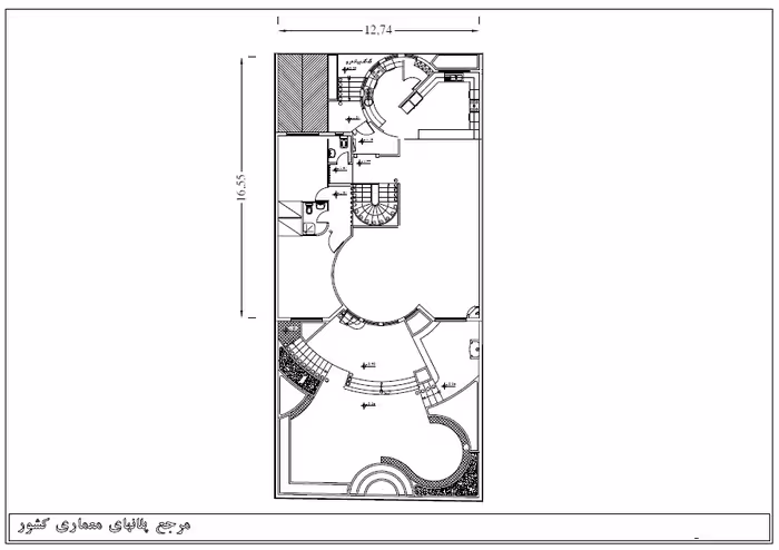 خرید و دانلود نقشه خانه مسکونی 17*13