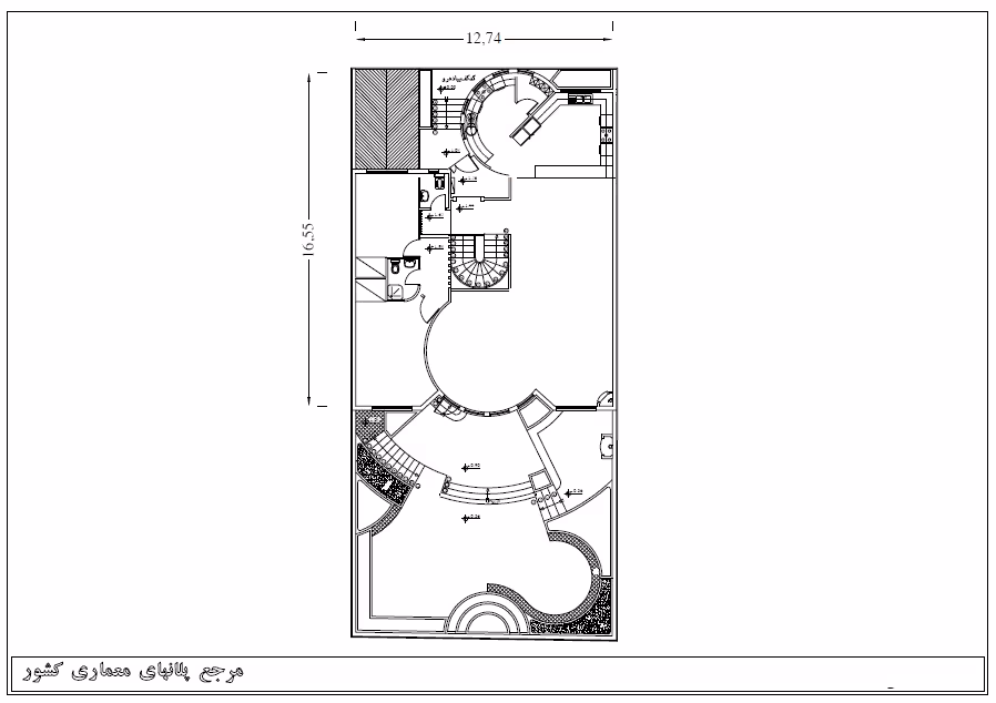خرید و دانلود نقشه خانه مسکونی 17*13