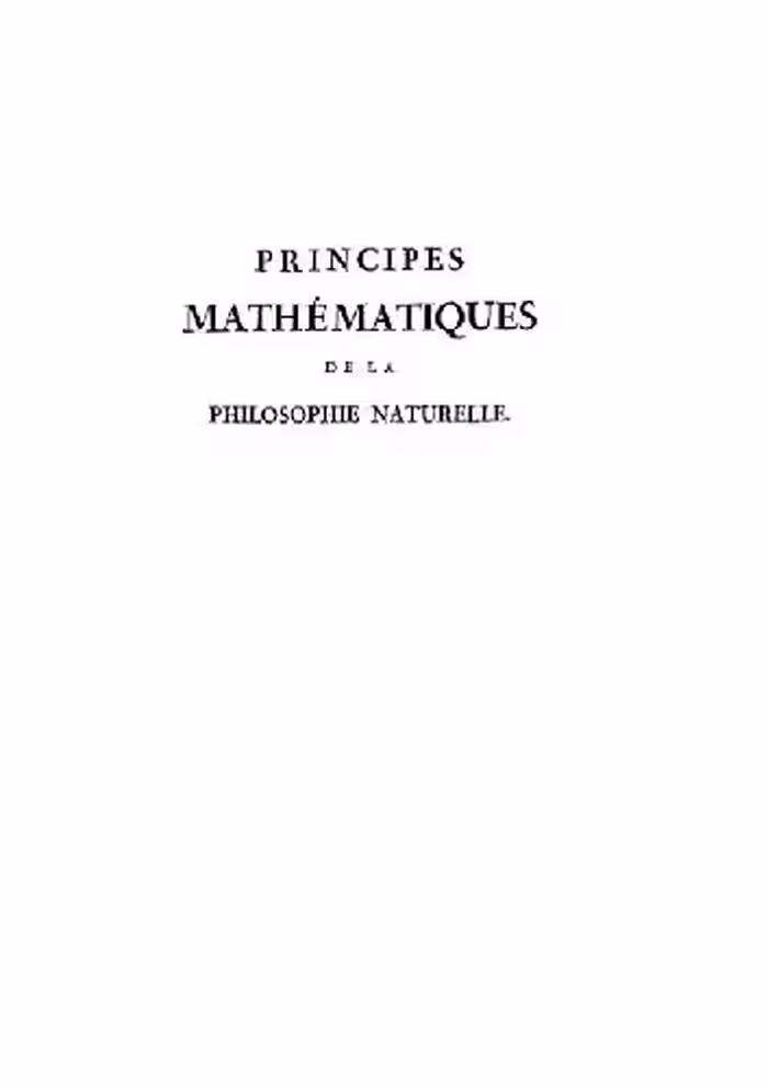 خرید و دانلود نسخه کامل کتاب Principes Mathematiques de la philosophie naturelle