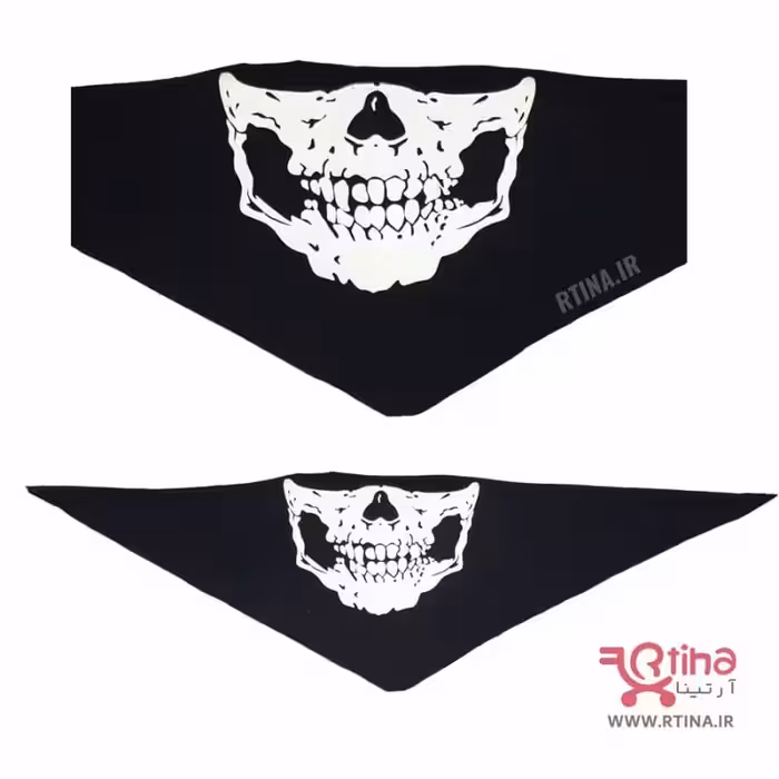 اسکارف اسکلتی بلک لایت مدل skull