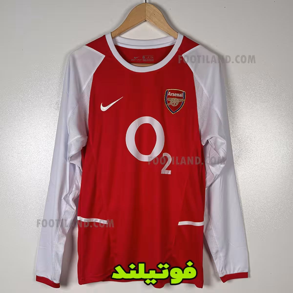 لباس آستین بلند آرسنال 2003/04