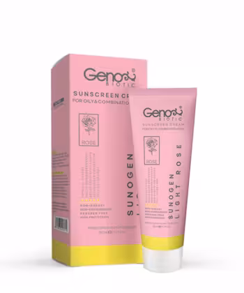 کرم ضدآفتاب سانوژن (مناسب پوست های چرب و مختلط)-رز روشن Light Rose ژنوبایوتیک