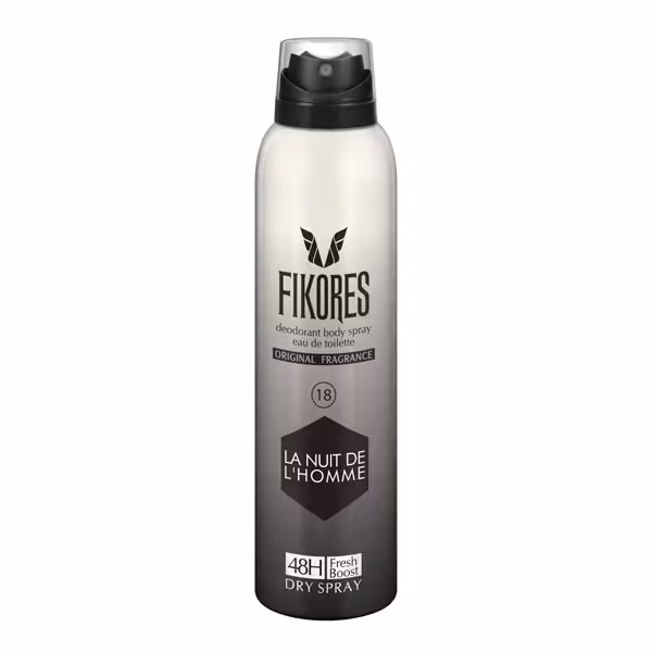 اسپری بدن مردانه فیکورس مدل La Nuit De L Homme حجم 200 میل