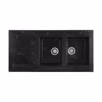 سینک گرانیتی روکار، ابعاد 60x120، مدل 357، همراه با سیفون، برند کیارا
