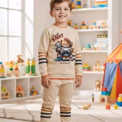 بلوز و شلوار پسرانه خرس شاه