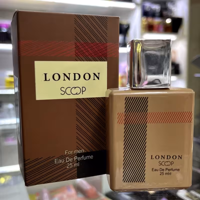 عطر جیبی مردانه باربری لندن اسکوپ 25 میلی لیتر با رایحه گرم و تند | amazonchi