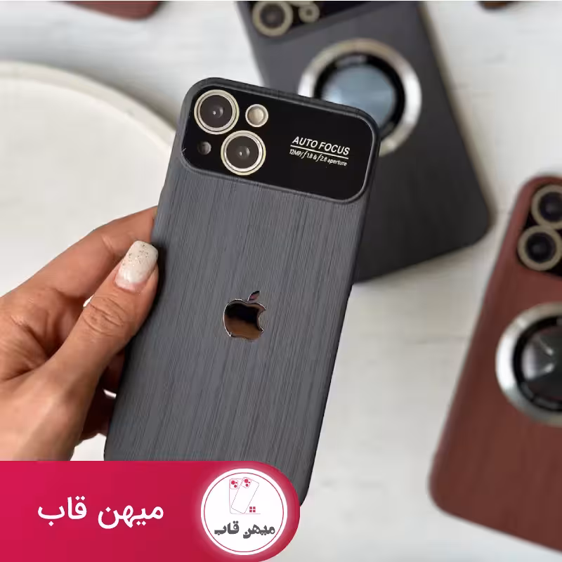 قاب گوشی آیفون Black wood چوب سیاه - کد (4776)