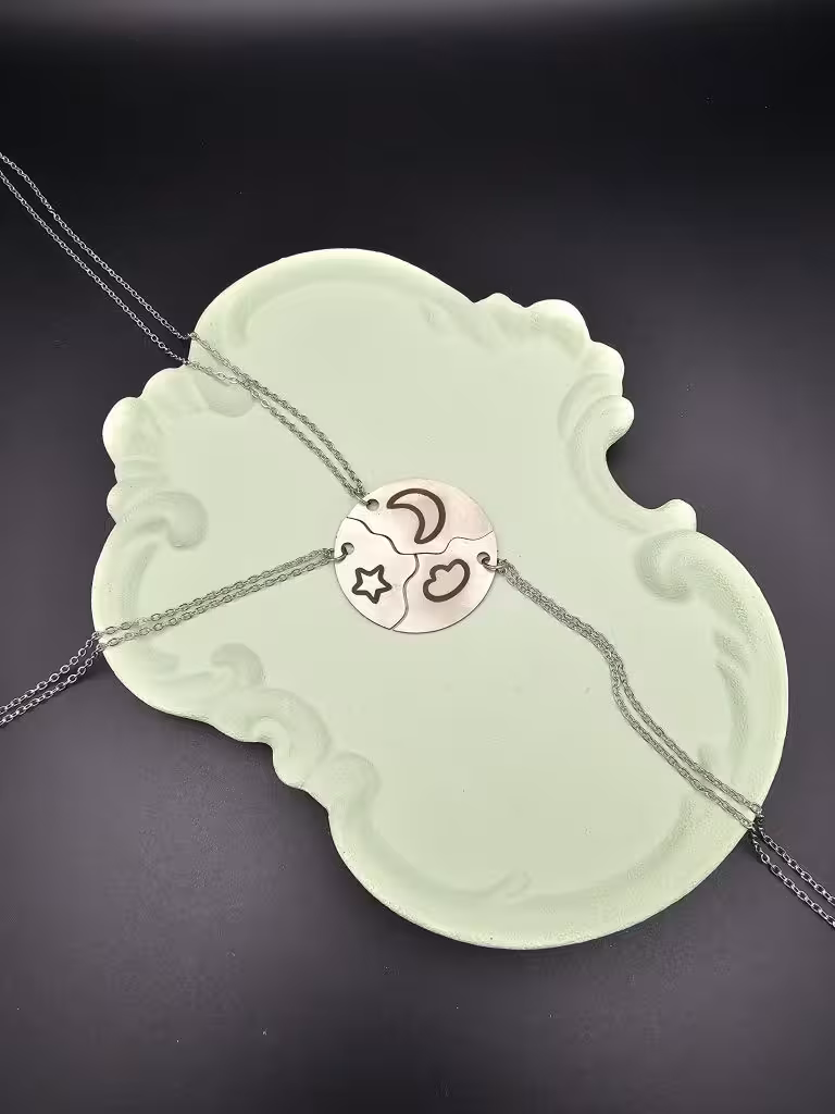 ست گردنبند دوستانه 3 تکه  کد 0055