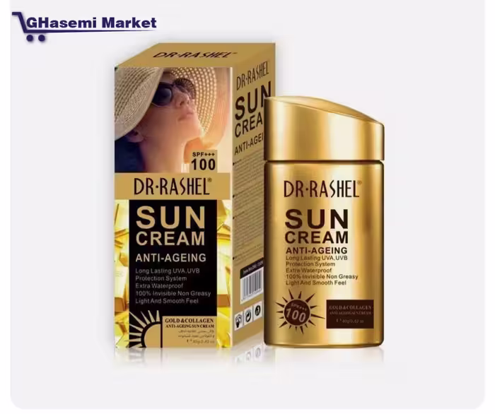 کرم ضد آفتاب طلا کلاژن ضد پیری ‏DR RASHEL Gold Collagen Sun Cream