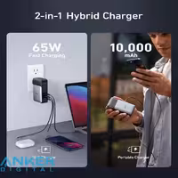 آداپتور شارژر انکر مدل POWERBANK GANPRIME733
