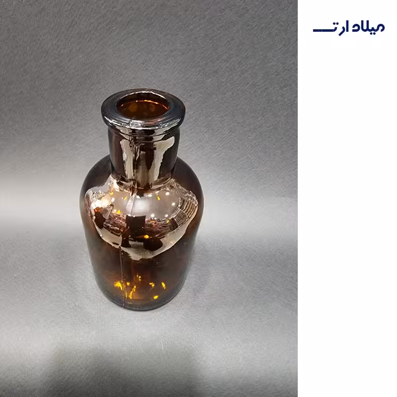 گلدان قهوه ای قطر 7 ارتفاع14