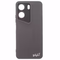 قاب ژله ای Porsche Design محافظ لنزدار مناسب برای Xiaomi Redmi 13C / Poco C65-خاکستری