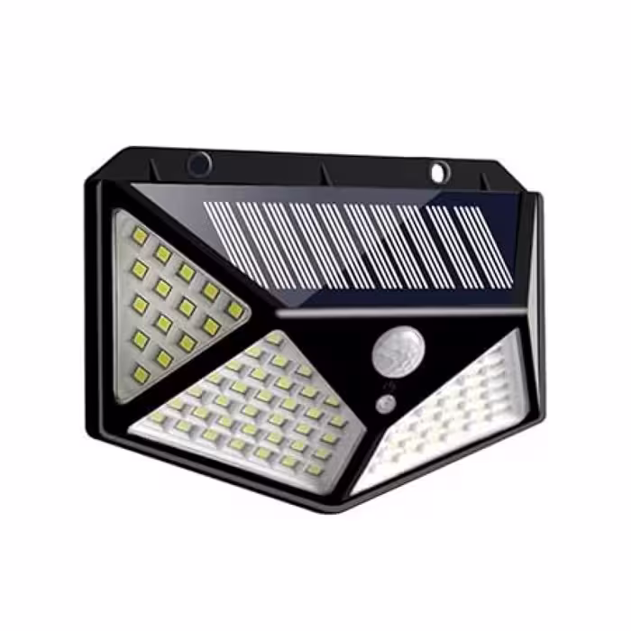 چراغ دیوارکوب خورشیدی سه حالته سنسوردار مدل BK-100 LED