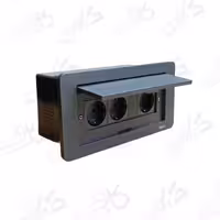 پریز کابینتی میزی توکار زغال سنگی ایران الکتریک