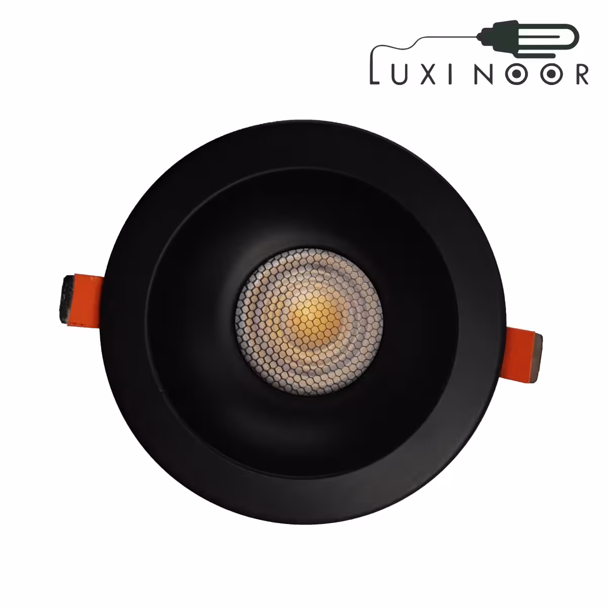 چراغ توکار سقفی اف ای سی مدل FEC-COB-326-12W مشکی طرح پنتا