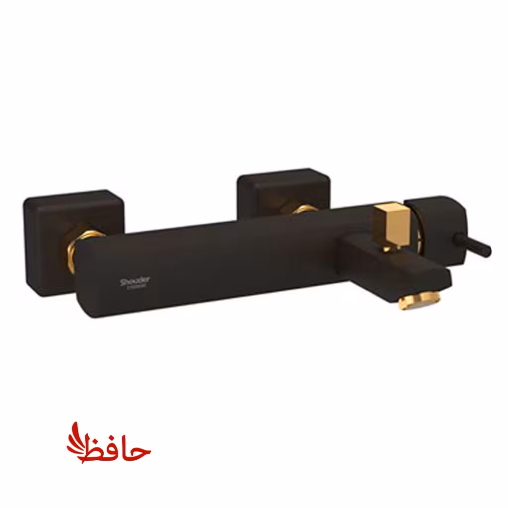 شیر حمام شودر مدل یونیک مشکی طلایی