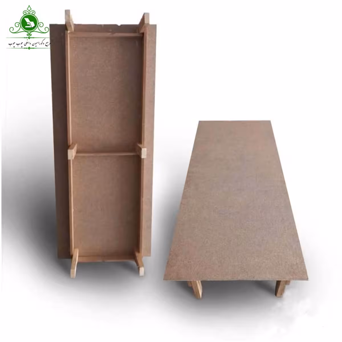 کفی تخت خواب دو نفره چوبی عرض 140