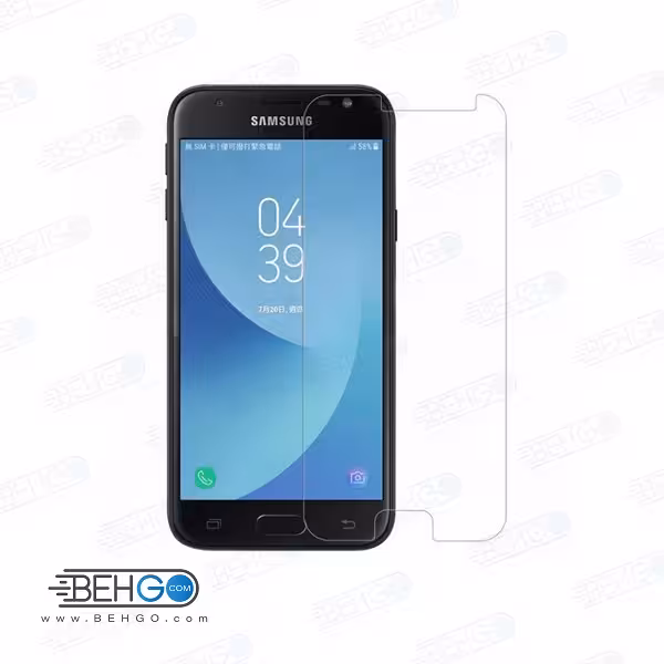 گلس بی رنگ و شفاف یا محافظ صفحه نمایش شیشه ای Glass Screen Protector samsung j4