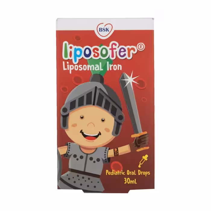 قطره خوراکی آهن لیپوزوفر (لیپوزومال) بی اس کی 30 میلی لیتر