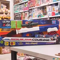 اسباب بازی تفنگ بزرگ کمرشکن درج دوازده تیر طول 60 سانت