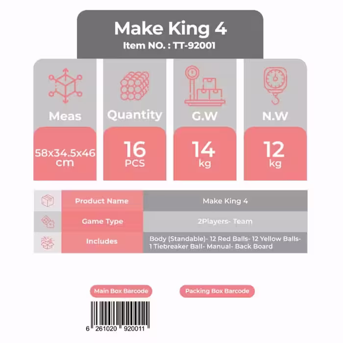 make king4 تیریتی تویز کد92001