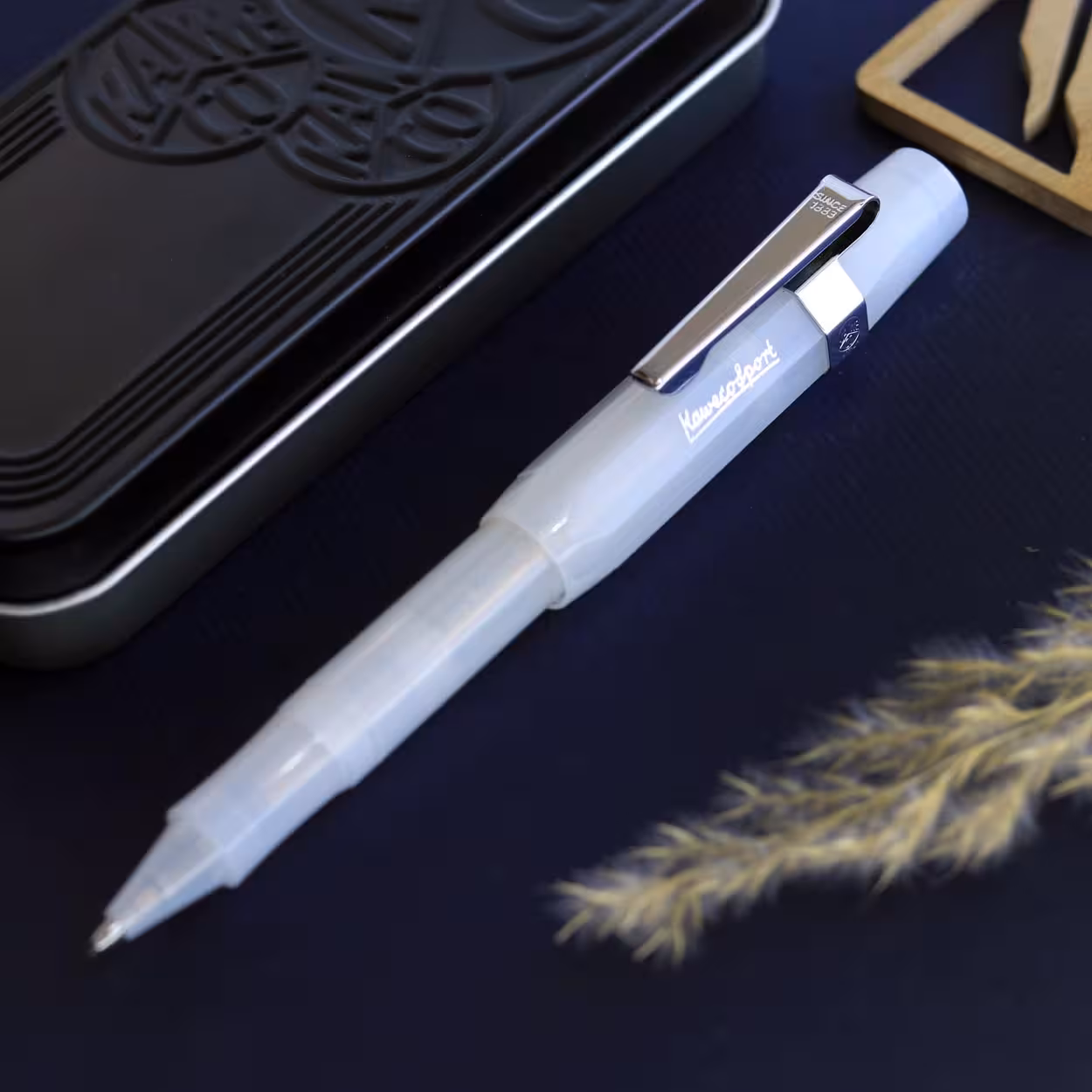 روان نویس کاوکو فراستد اسپرت نارگیل با گیره KAWECO Frosted sport RP Natural coconut with clip