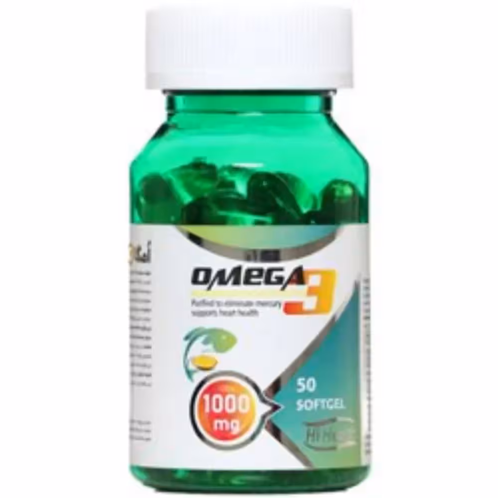 کپسول نرم امگا3 1000 میلی گرم های هلث 50 عددی