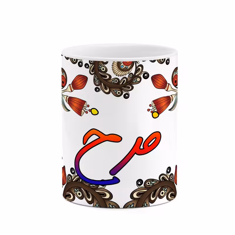 خرید ماگ-لیوان اسم فرخ سنتی گل و بته کد mgh46350