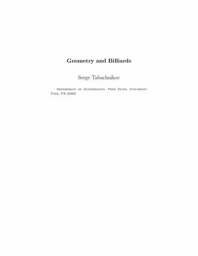 خرید و دانلود نسخه کامل کتاب Geometry and Billiards