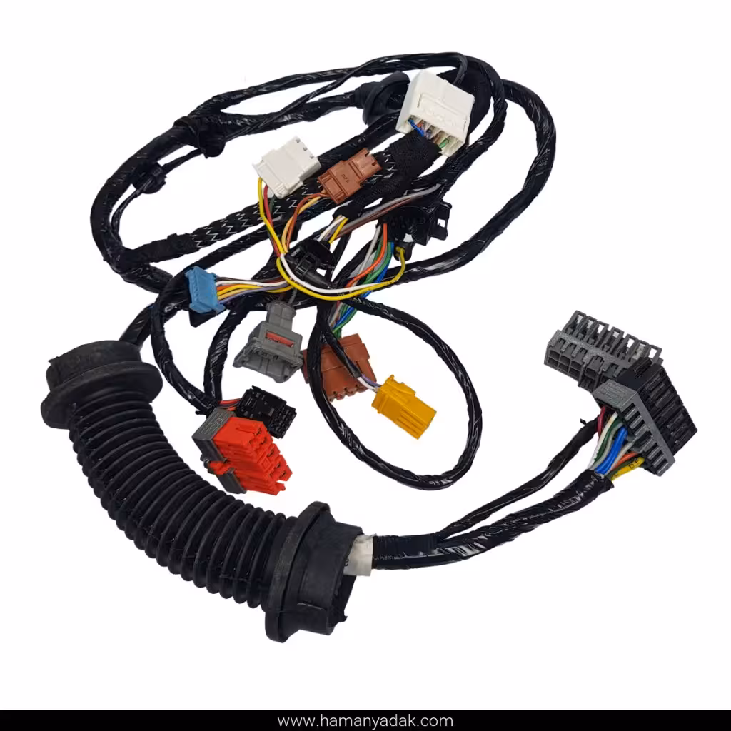 دسته سیم درب جلو چپ پژو 405 (کد YG20241542) برند دناکو