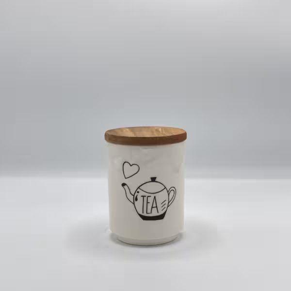 بانکه تکست سرامیکی درب چوب چای