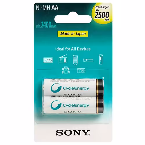 باتری شارژی سونی قلم 2500 میلی آمپر