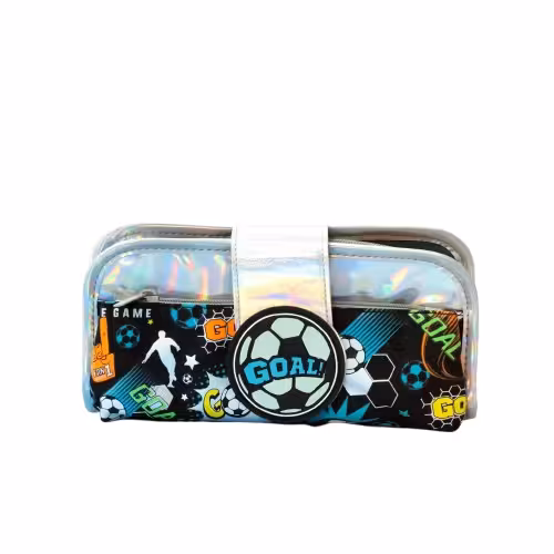 جامدادی رنگارنگ براق توپ فوتبال کد 6662