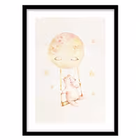 قیمت و خرید تابلو دکوراتیو اتاق کودک مدل ماه کد 1733