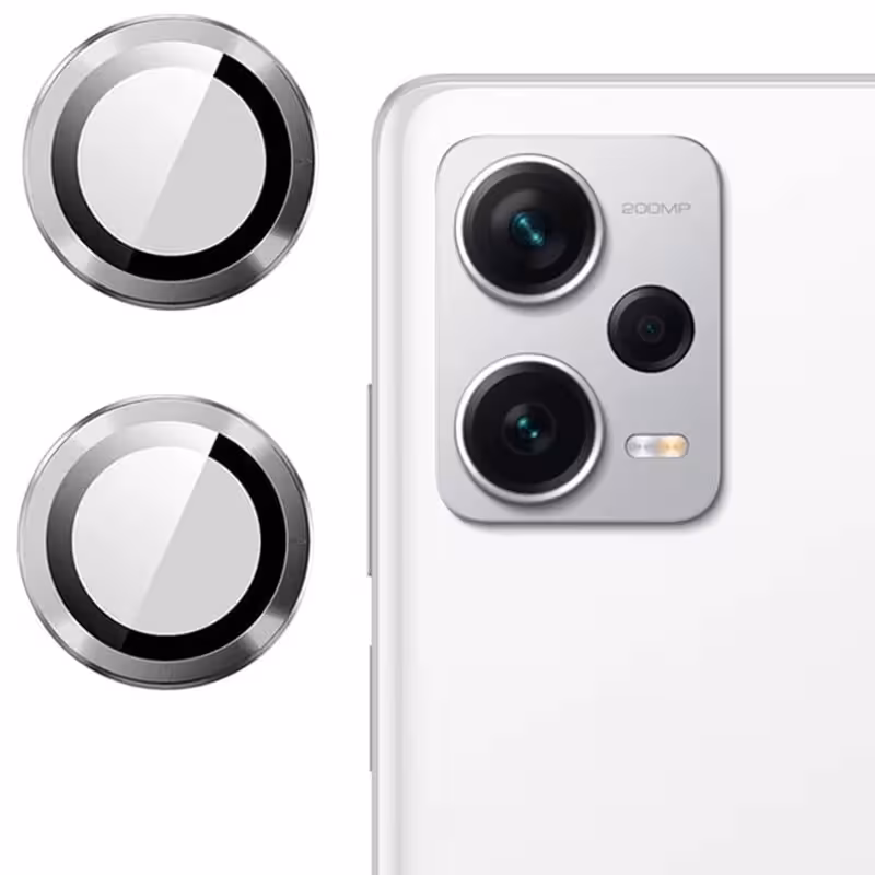 محافظ لنز دوربین Xiaomi Redmi Note 12 Pro 5G رینگی مدل شیشه ای آلومینیومی