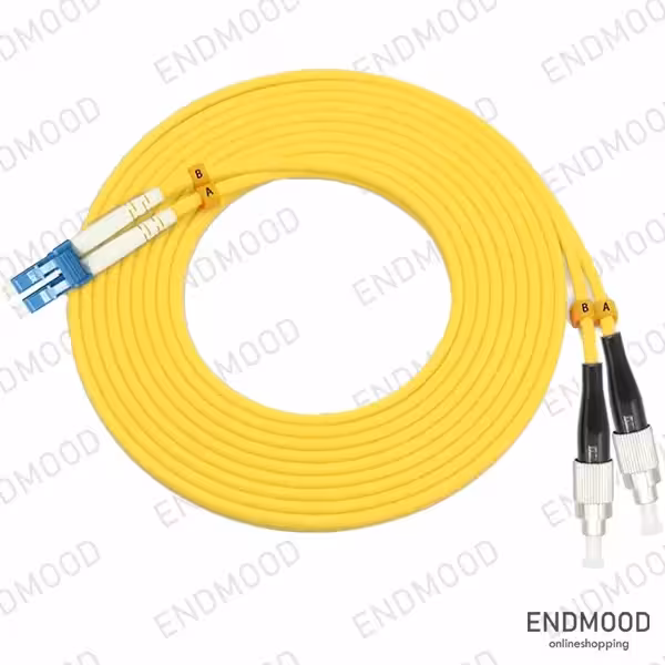 پچ کورد فیبر نوری 1 متری نگزنس LC-FC داپلکس سینگل مود Nexans