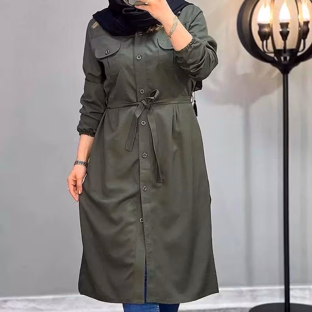 مانتو زنانه مانتو دانشجویی ارزان جلو بسته