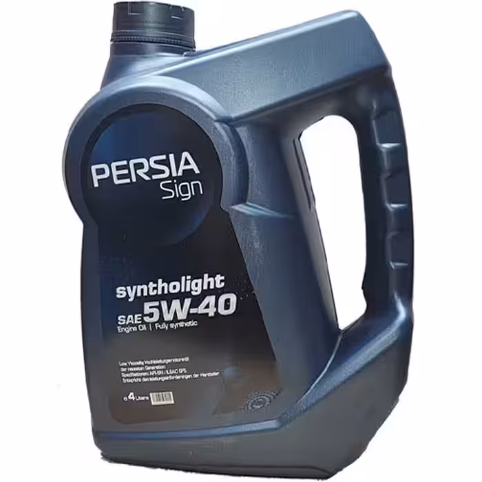 خرید روغن موتور پرشیا ساین 5w40 sn مدل syntholight تمام سینتتیک حجم چهار لیتر | اتوموبی