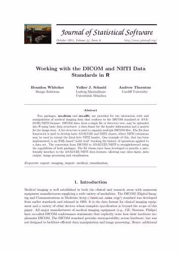 خرید و دانلود نسخه کامل کتاب Working with the DICOM and NIfTI Data Standards in R   Code  Data