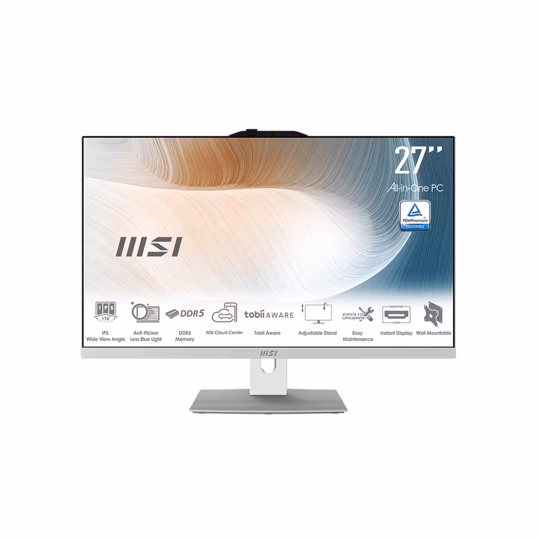 قیمت و خرید کامپیوتر همه کاره ام اس آی MSI Modern AM272P 1M White Core3 100U 16GB 500GB SSD Intel - آبتین مال