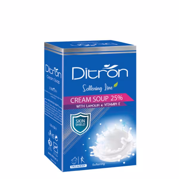 صابون کرم دار 25 درصد دیترون Ditron Cream Soap 25% Cream With Lanolin For Dry Skins