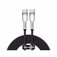 کابل 1 متری Type-C بیسوس مدل Cafule Series Metal 100W CATJK-C01 رنگ مشکی