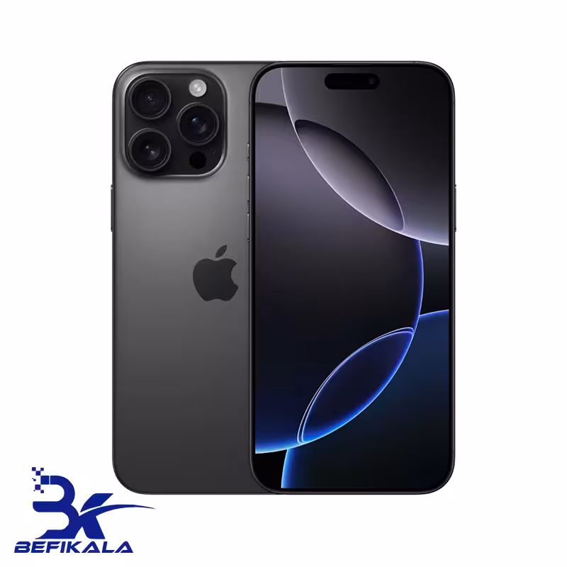گوشی موبایل اپل مدل iPhone 16 Pro Max ZAA دو سیم کارت ظرفیت 256 گیگابایت و رم 8 گیگابایتNot Active BLACK - بفی کالا | تجربه جدید خرید لپ تاپ