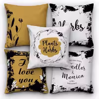 کاور کوسن کد 402 (ست مشکی طلایی)