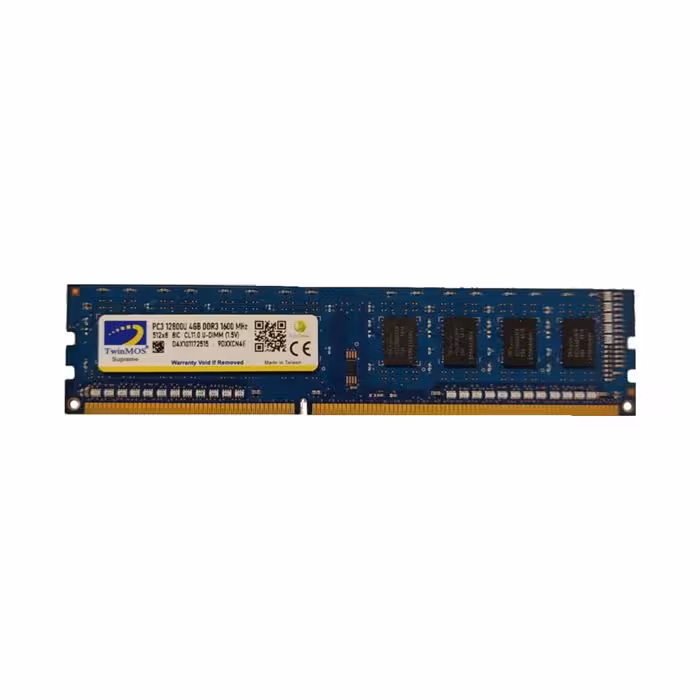 رم دسکتاپ DDR3 تک کاناله 1600 مگاهرتز CL11 تواینموس مدل 9DXXCN4E ظرفیت 4 گیگابایت