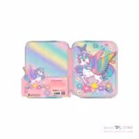 جامدادی تک زیپ هارد باکس وست یونی کورن کدU2109A-4